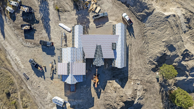 View Top Down Colters Run Loop Big Sky Mt