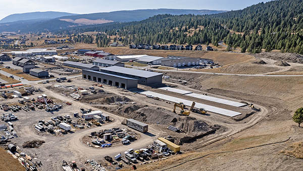 Aerial Southwest View Big Sky Mt Warehouse
