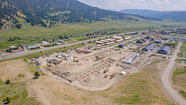 Aerial Southeast View Big Sky Mt Warehouse