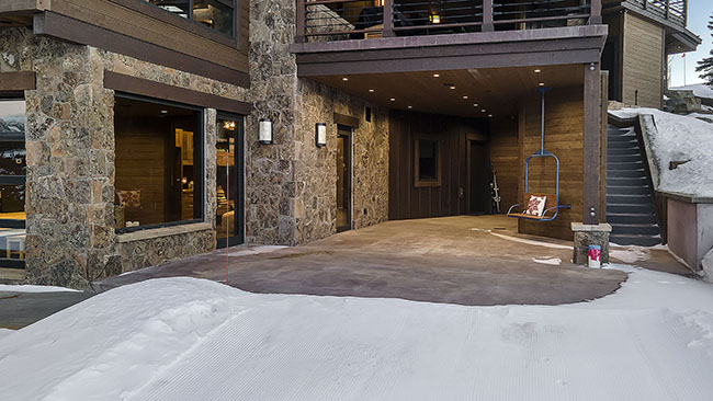 Aerial Ski In Ski Out Entrance Custom Home Moonlight Basin