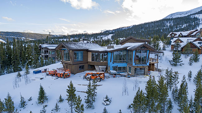 Large Windows Installed Custom Build Big Sky Mt