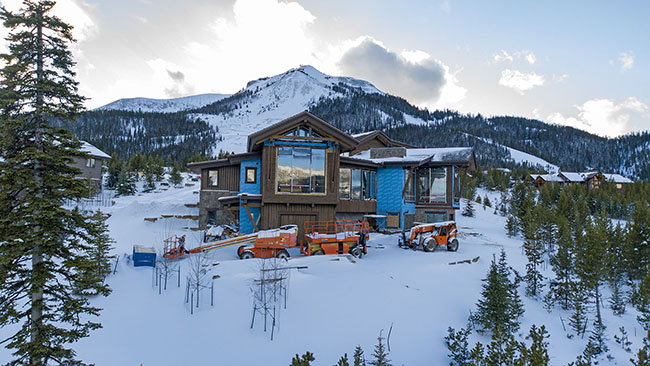 Lone Mountain Backdrop Custom Build Big Sky Mt
