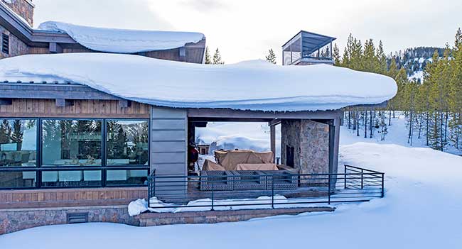 Outdoor Patio Spanish Peaks Goshawk Trail Custom Home